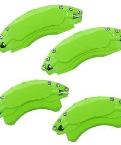 Cubiertas de pinzas de freno de aluminio verde AOOA para