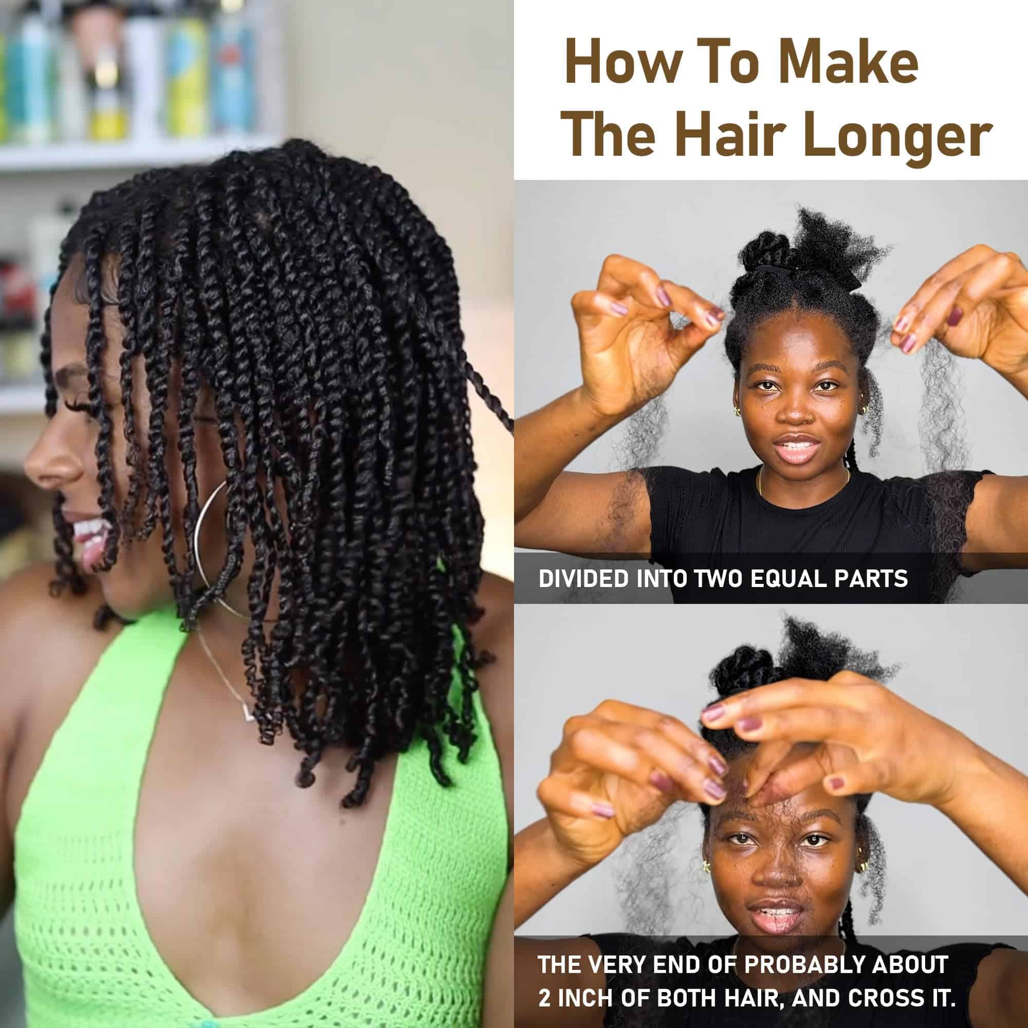 Cabello Afro Kinkys Bulk de Cabello Humano - 100% Cabello - Imagen 5