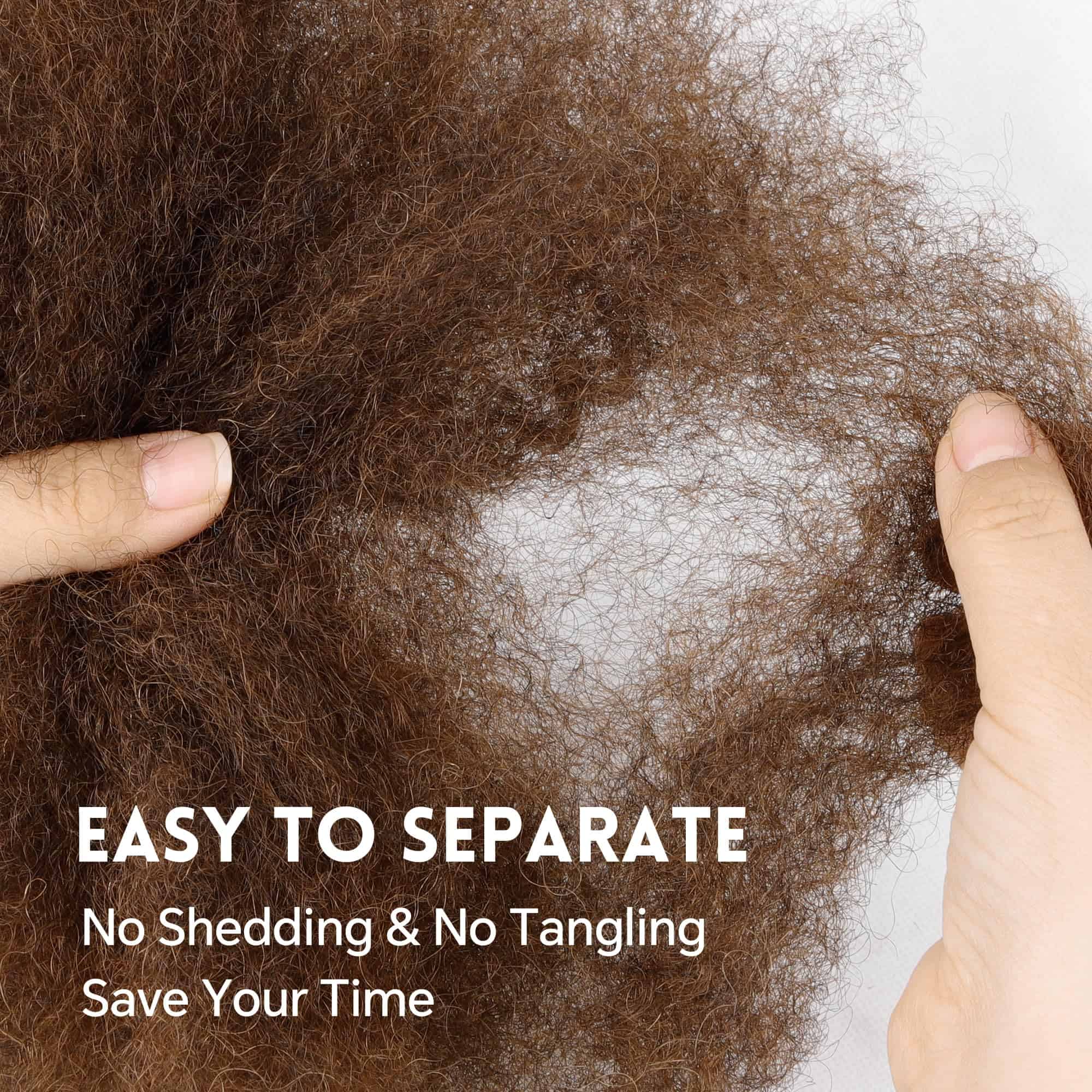 Cabello Afro Kinkys Bulk de Cabello Humano - 100% Cabello - Imagen 4