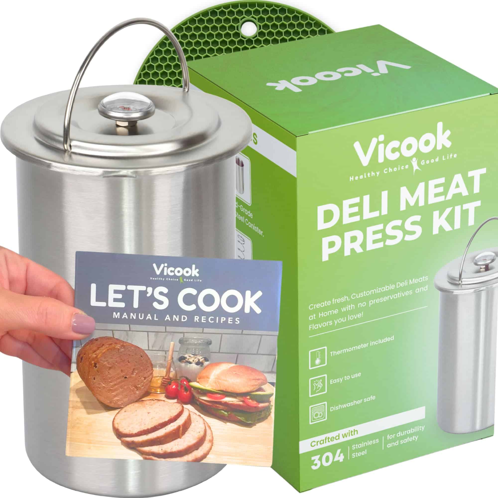 Kit Prensa de Carne Deli Vicook - Prensa de Carne de