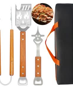 Set de Herramientas para Asar BBQ HYSHLC, Espátula Tenedor