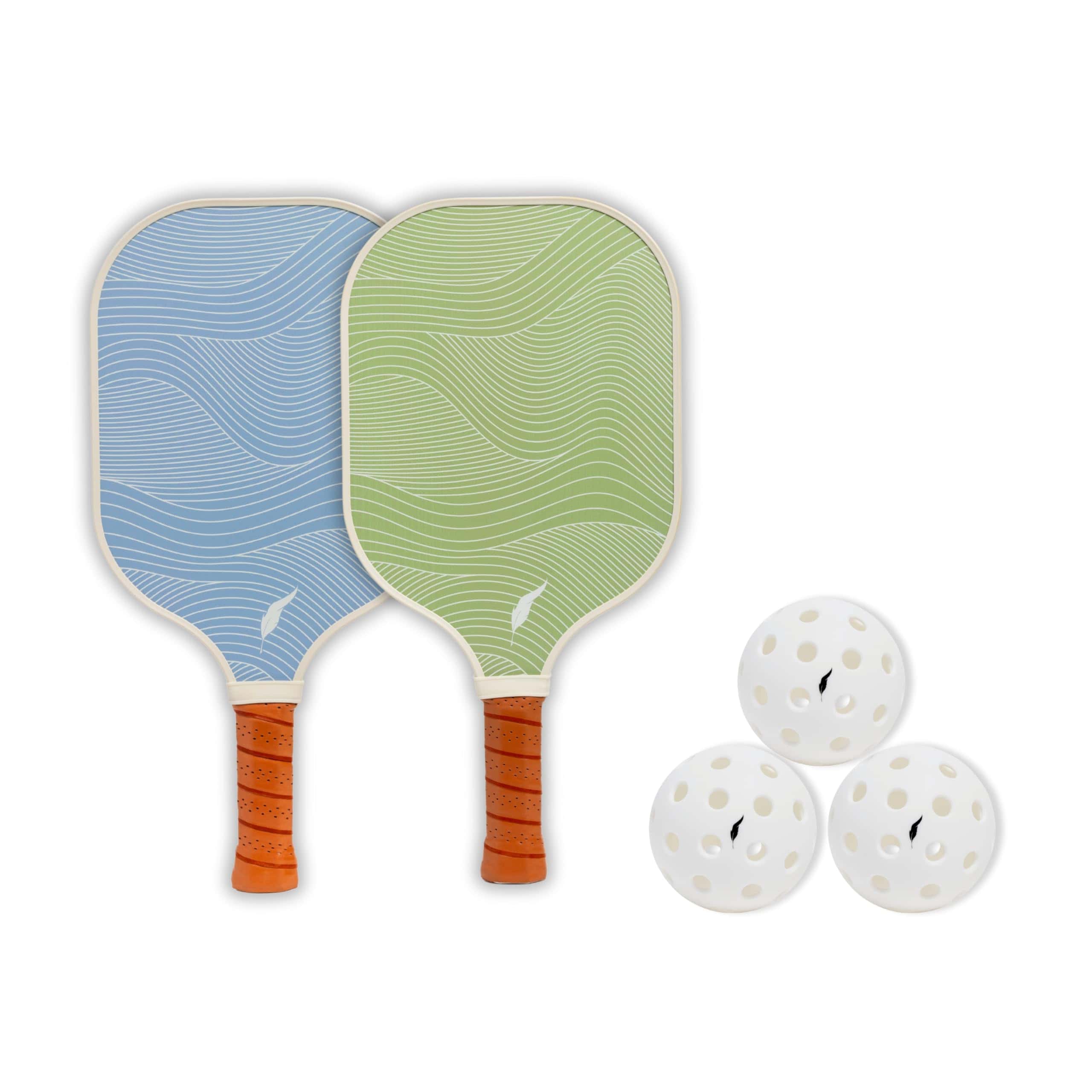 Conjunto de Paletas de Pickleball Inscribe (2 Paletas y 3