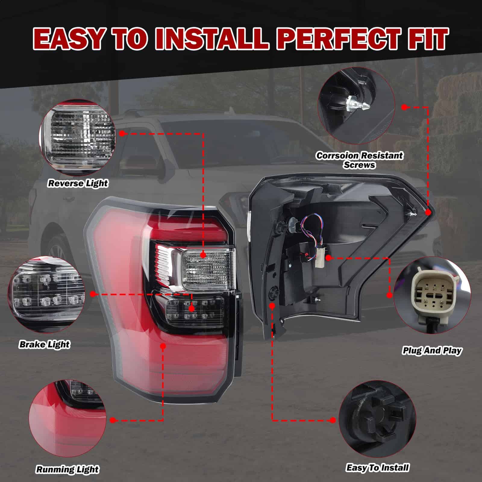 Faro Trasero LED y Halógeno Compatible con Ford Expedition - Imagen 3