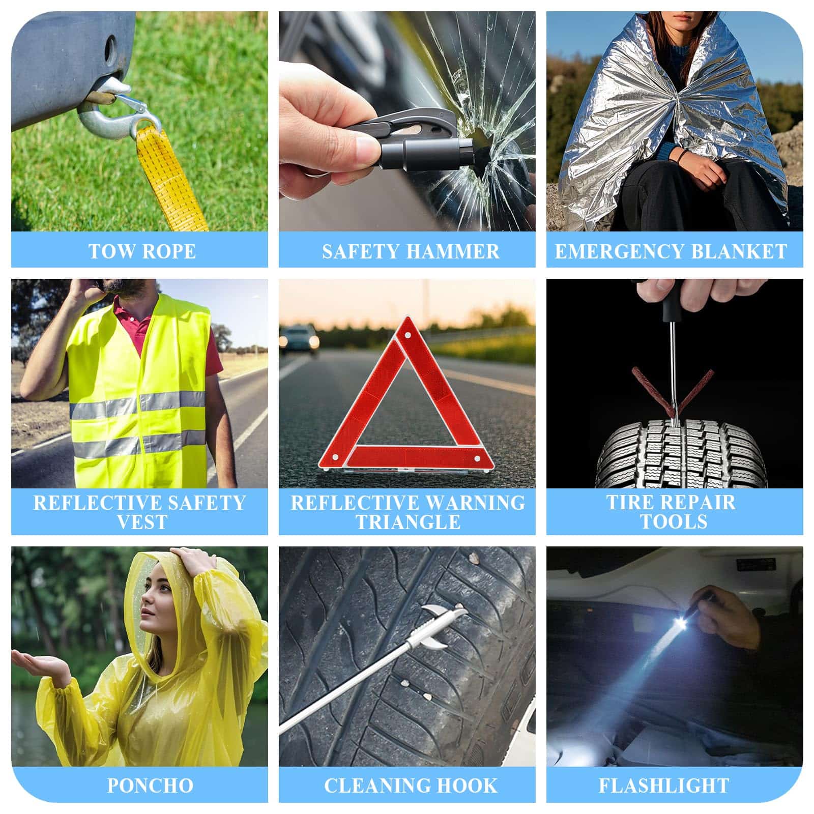 Kit de Emergencia de Asistencia en Carretera para Automóvil - Imagen 7