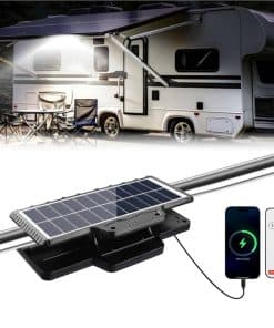 Luces Solares para RV Exterior, 208 LED Luz de Porche para
