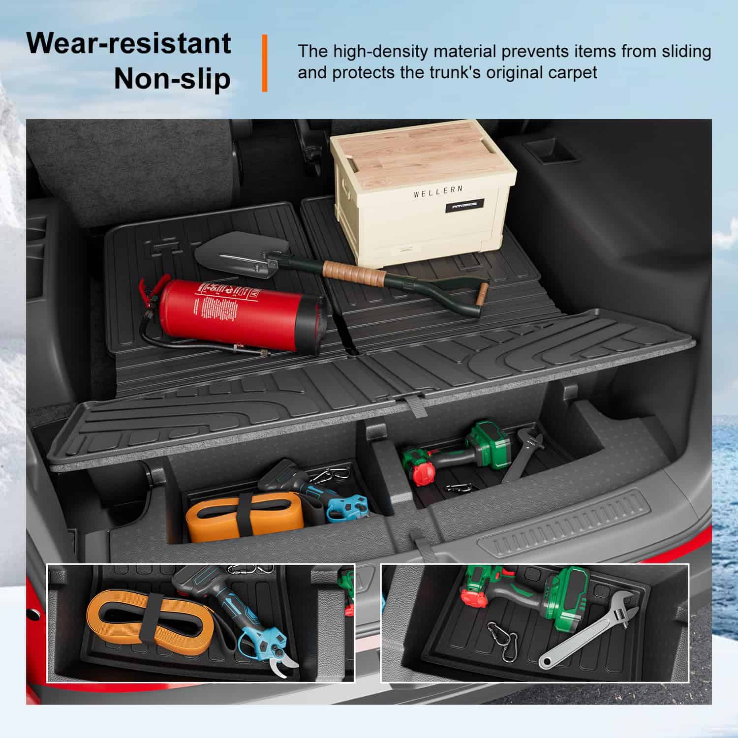 powoq 6&7 Seats Cargo Mat Compatible with 17-23 GMC Acadia - Imagen 5