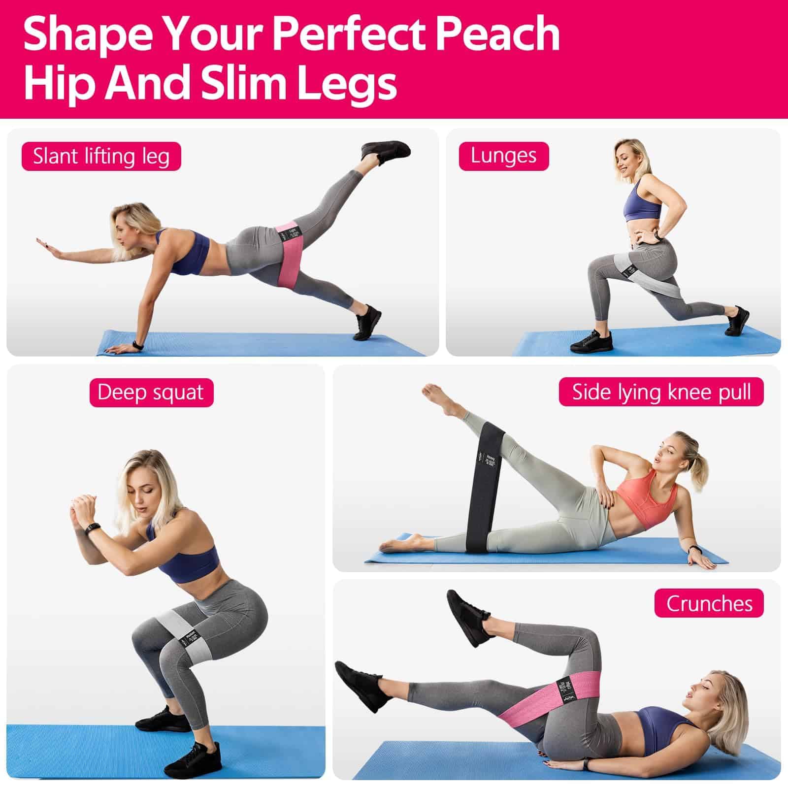 Bandas de Resistencia WALITO para Piernas y -Gris-3 - Imagen 7