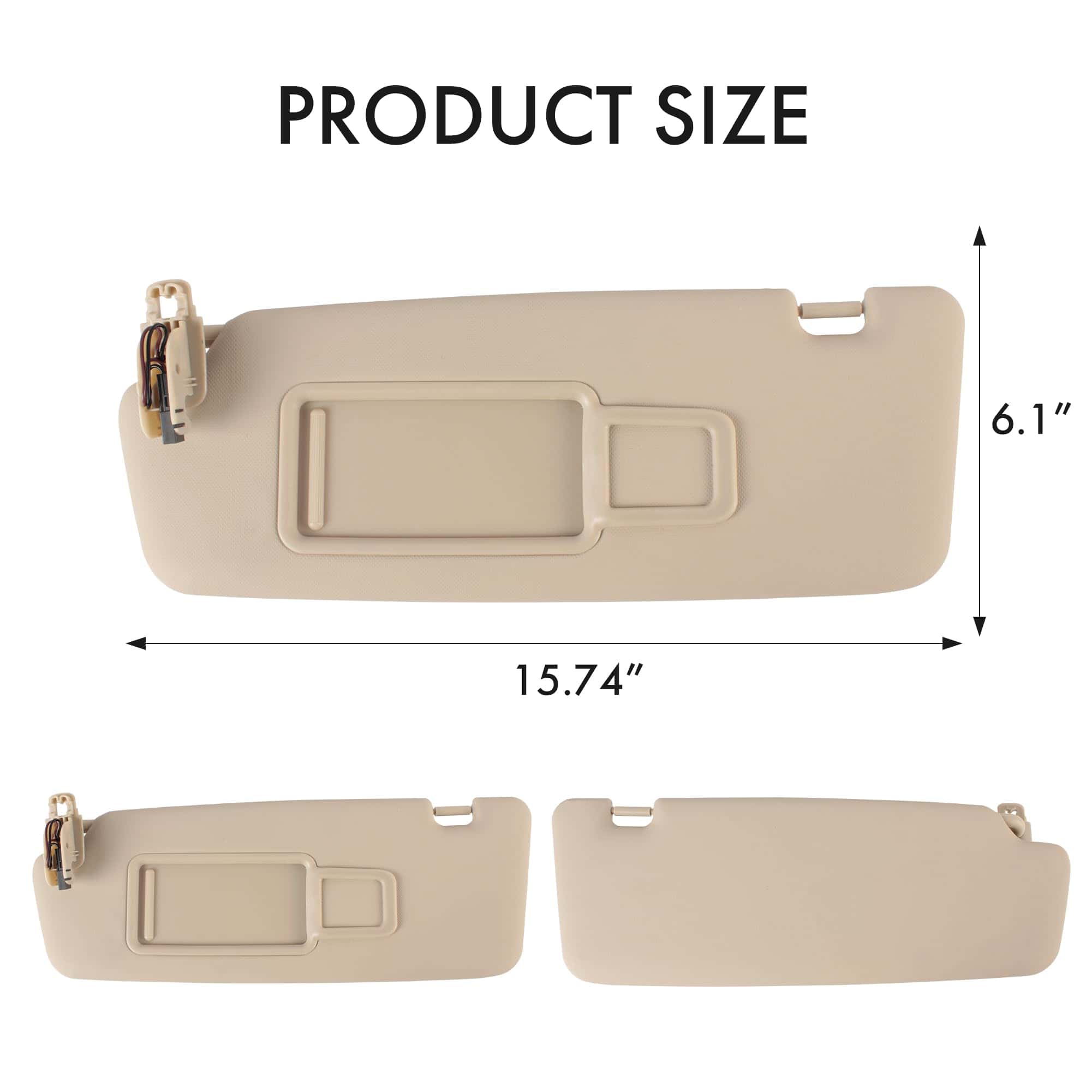 Ensamblaje de Visera Solar para Coche Compatible para Audi - Imagen 5