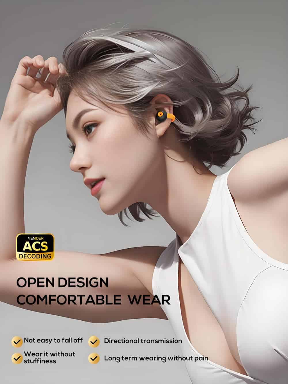 Audífonos inalámbricos de sujeción en la oreja BEVCEFCC - Imagen 4