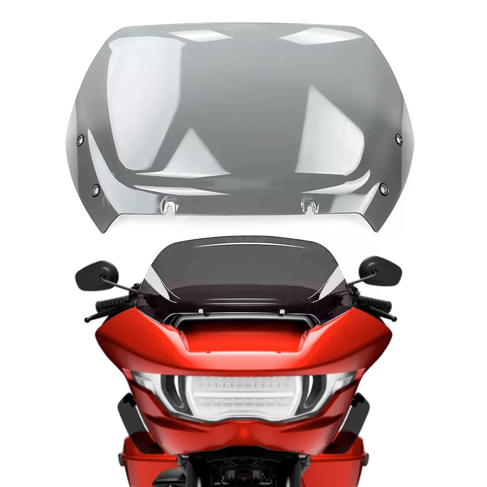 Parabrisas de 12" Xitqiooo Compatible con 2023 -Humo