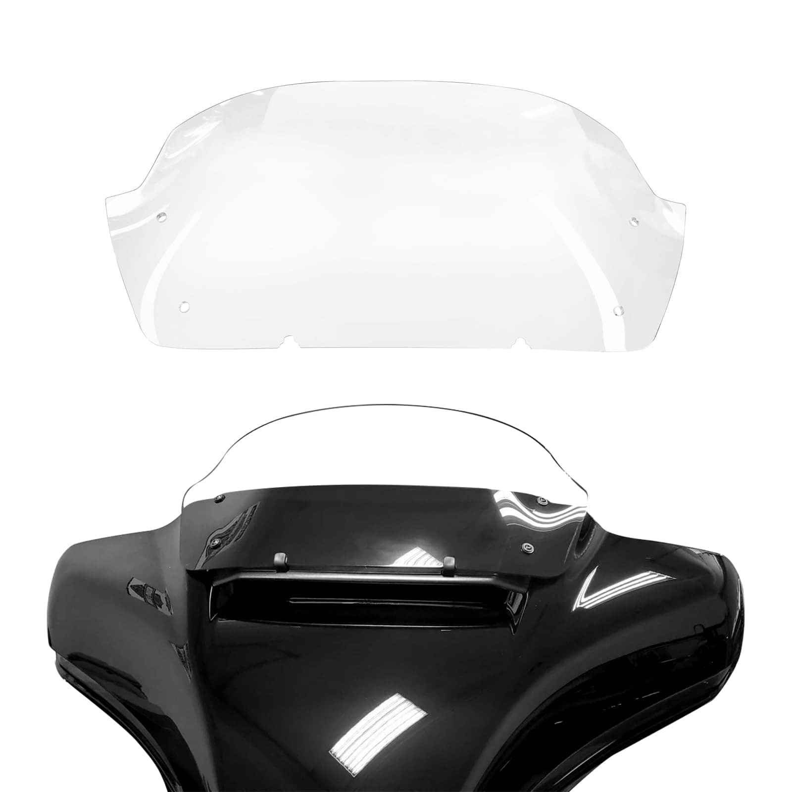 Parabrisas de 10" Xitqiooo Windshield Compatible con Harley