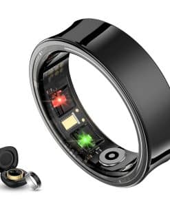 Anillo Inteligente Rastreador de Salud, -Negro