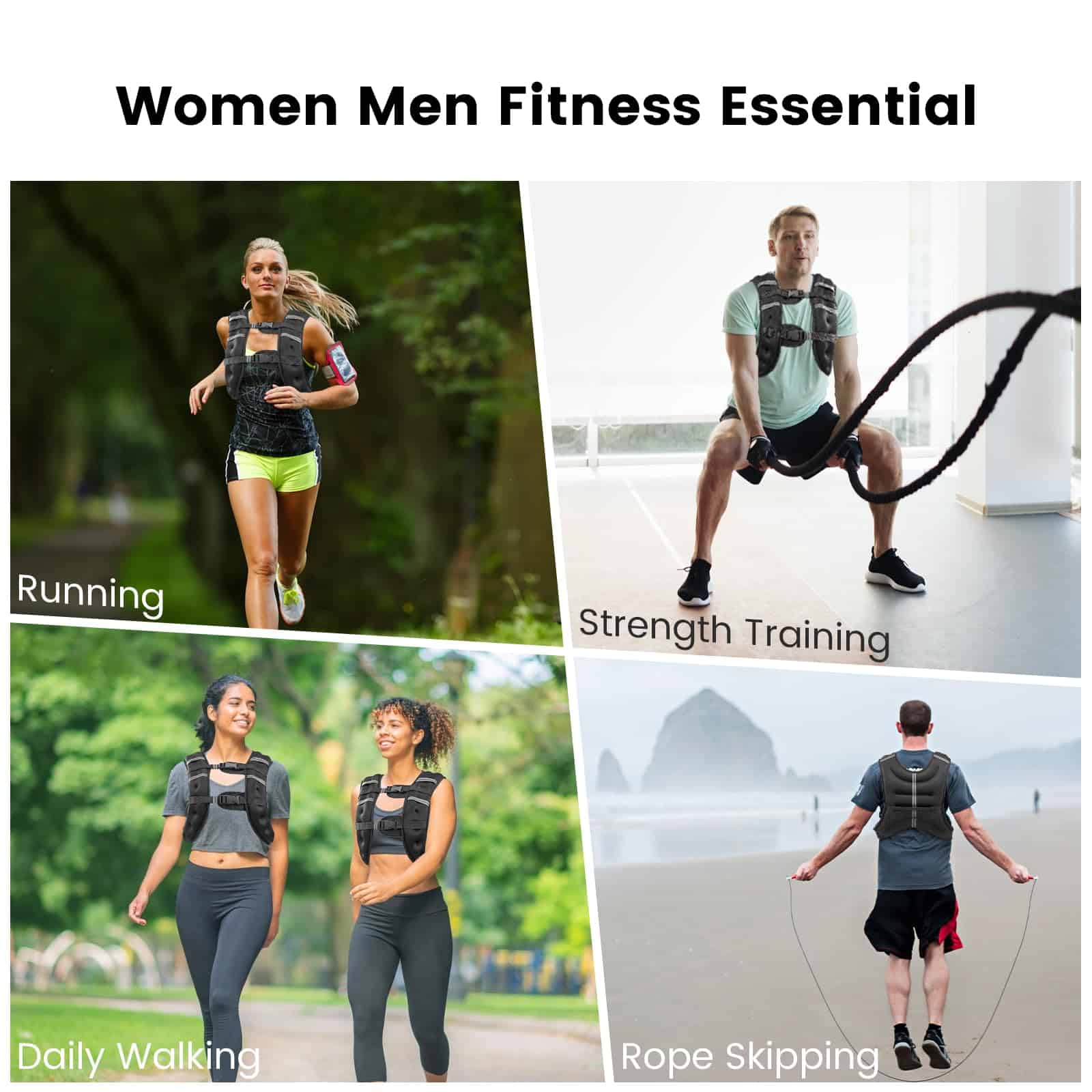 Chaleco con Peso para Mujeres y Hombres, Chaleco con Pesas - Imagen 6