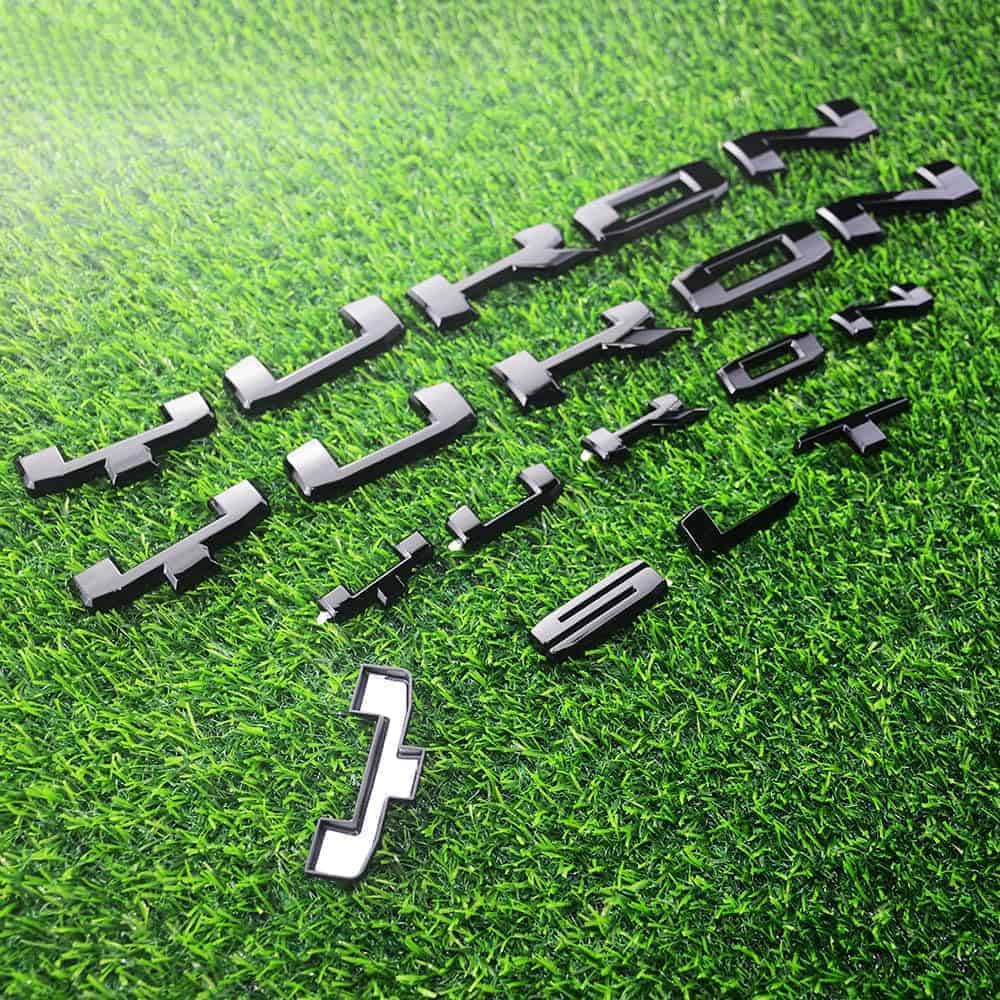 Emblema de Superposición 3D Letras Puerta Insignia Maletero - Imagen 4