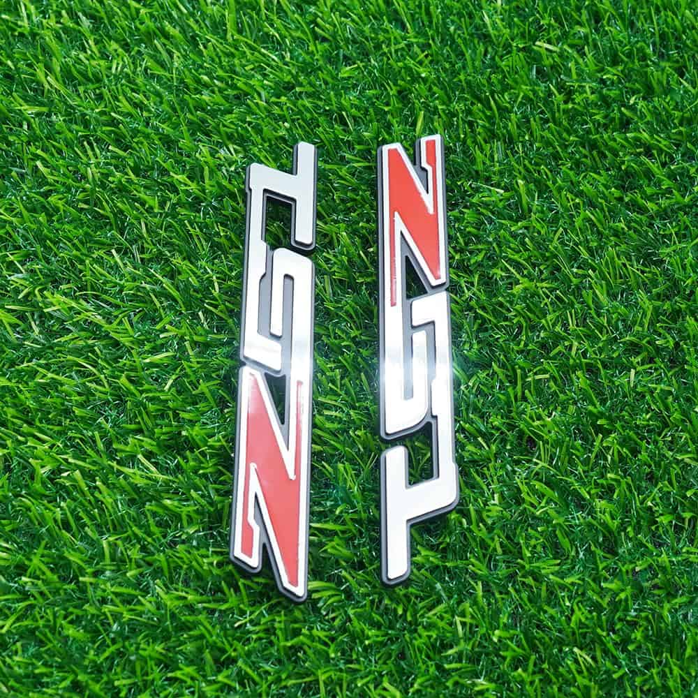 Emblema de Placa de Nombre 3D de Puerta Derecha -Cromo Rojo - Imagen 5