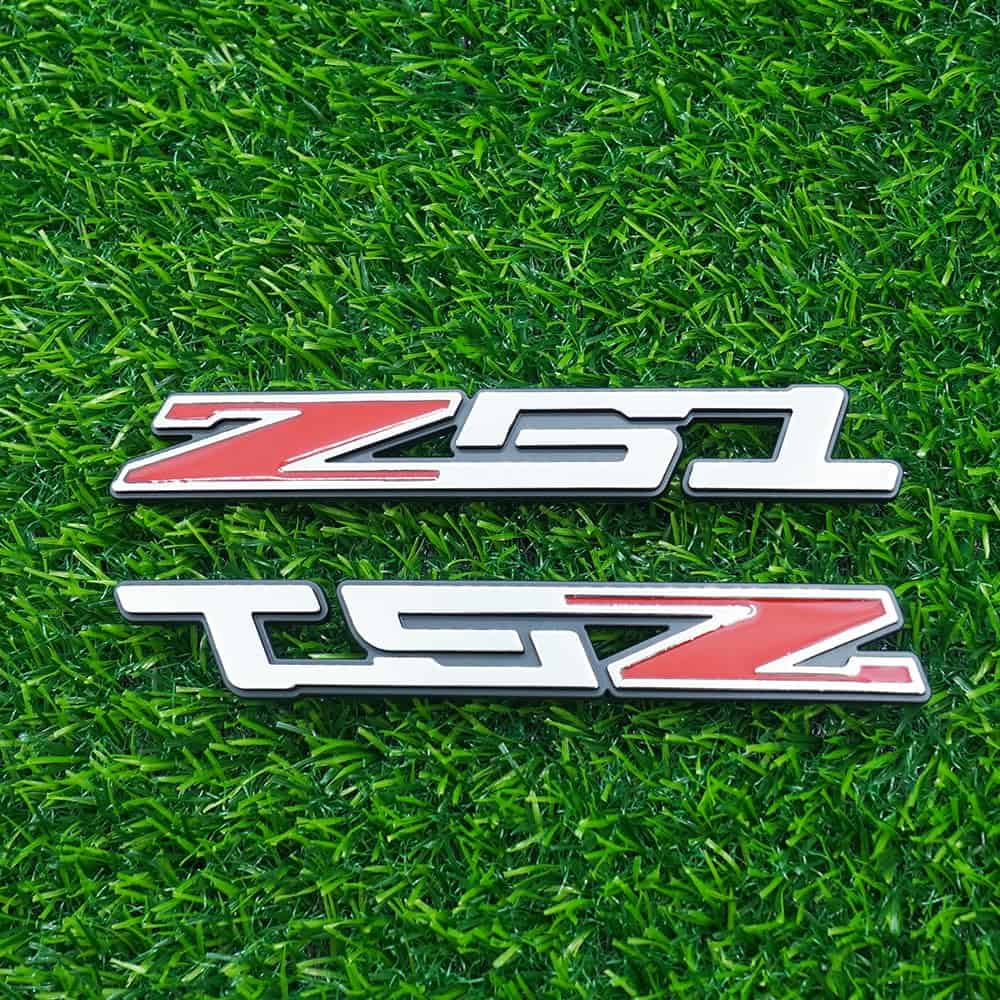 Emblema de Placa de Nombre 3D de Puerta Derecha -Cromo Rojo