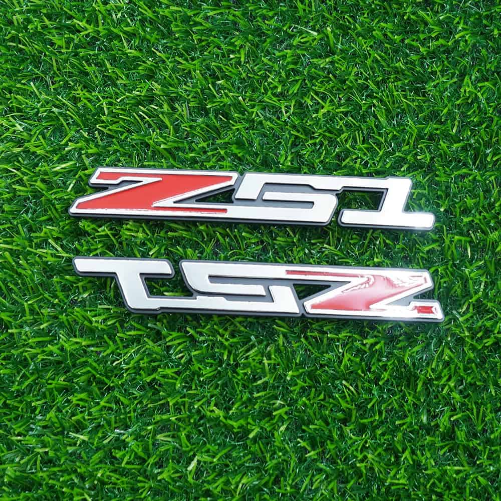 Emblema de Placa de Nombre 3D de Puerta Derecha -Cromo Rojo - Imagen 3