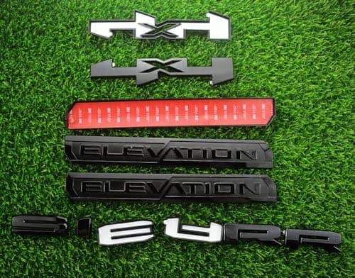 Emblema de capa 3D de letras puerta lateral Trasera Placa - Imagen 6