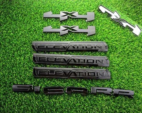 Emblema de capa 3D de letras puerta lateral Trasera Placa