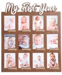 Marco de Fotos de Mi Primer Año - Decoración de Fotos de 12
