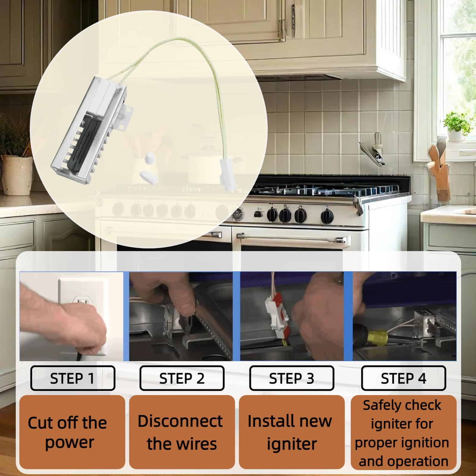 W11208965 Reemplazo del Encendedor de Horno de Gas para - Imagen 6