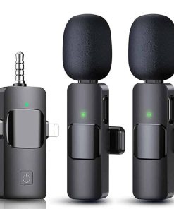 Micrófono Lavalier inalámbrico 3 en 1 para iPhone, Android,
