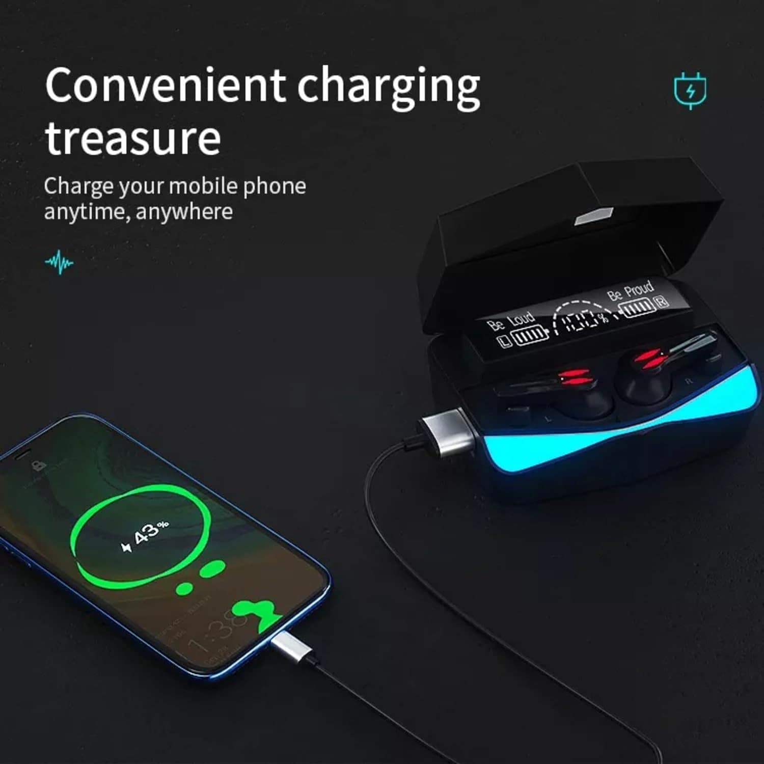 UItrapods Pro Wireless Earbuds,Wireless Headset, -White - Imagen 8