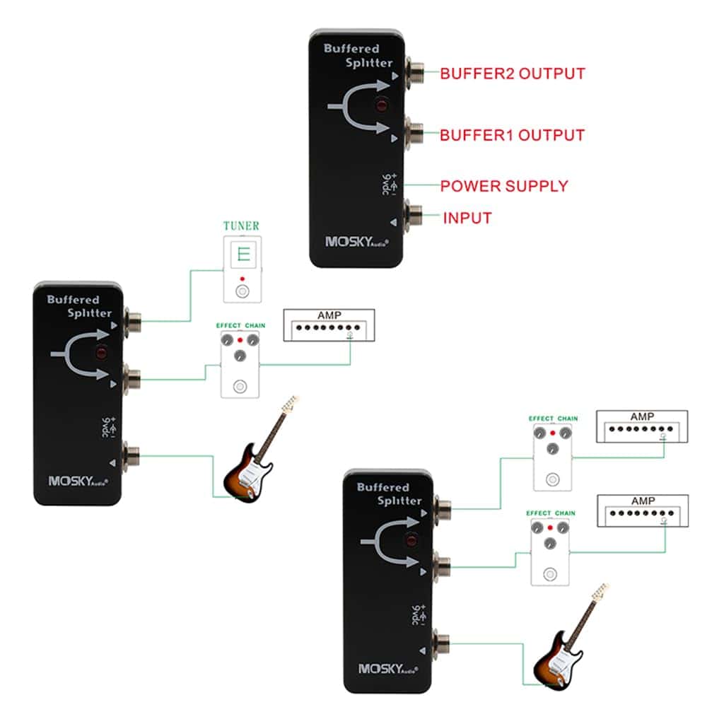 BUFFERED SPLITTER Pedal de Efecto para Guitarra Signal - Imagen 9