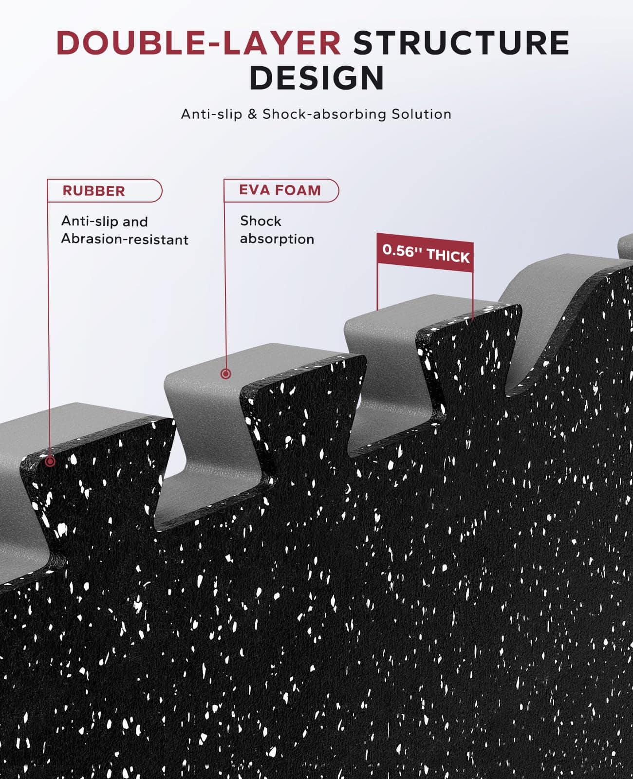 Tapetes de Equipo de Ejercicio HAPBEAR de 0.56'' de Grosor - Imagen 4
