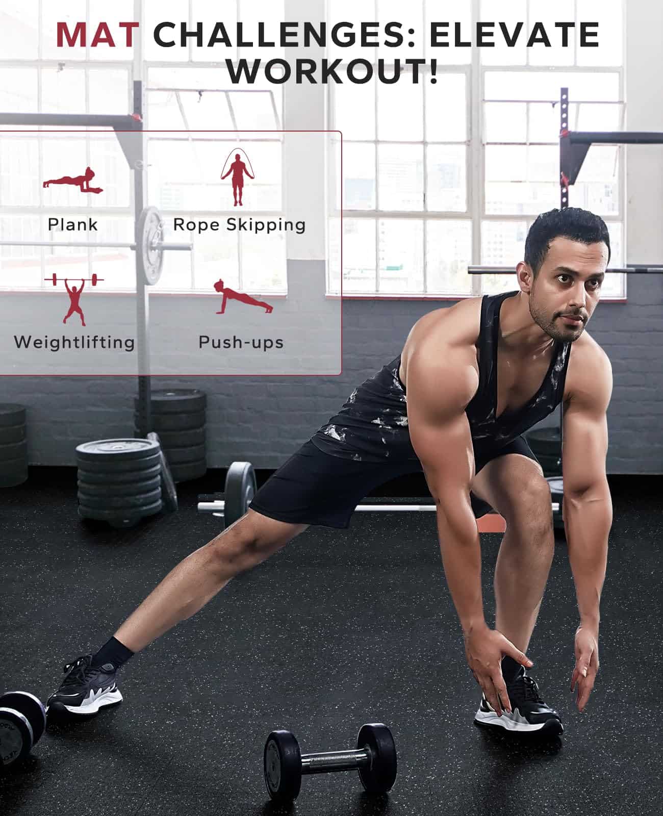 Tapetes de Equipo de Ejercicio HAPBEAR de 0.56'' de Grosor - Imagen 7