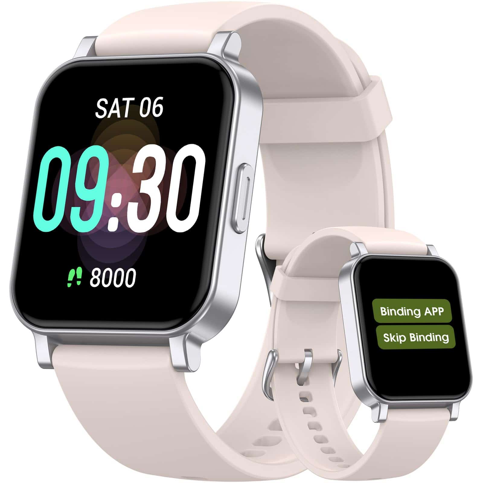 Reloj podómetro; apto para seniors, no requiere