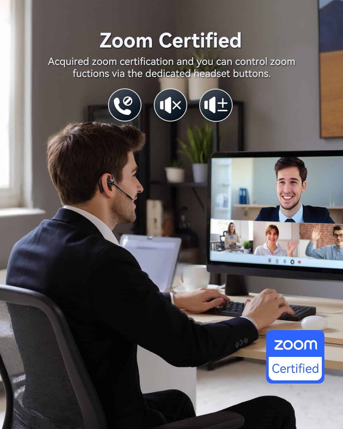 Audífonos de conducción ósea EMEET Airflow -Negro - Imagen 3