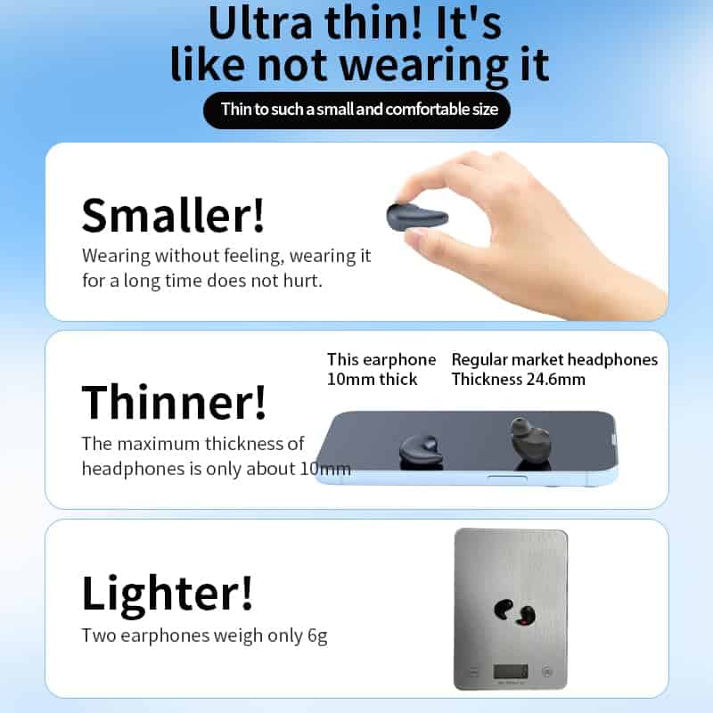 YLYHHFY Sleep Earbuds Wireless Bluetooth 5.3 en Ear - Imagen 6