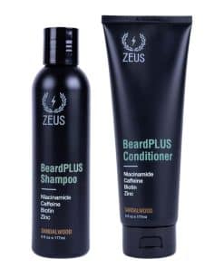 Set de Champú y Acondicionador ZEUS BeardPlus para Barba,