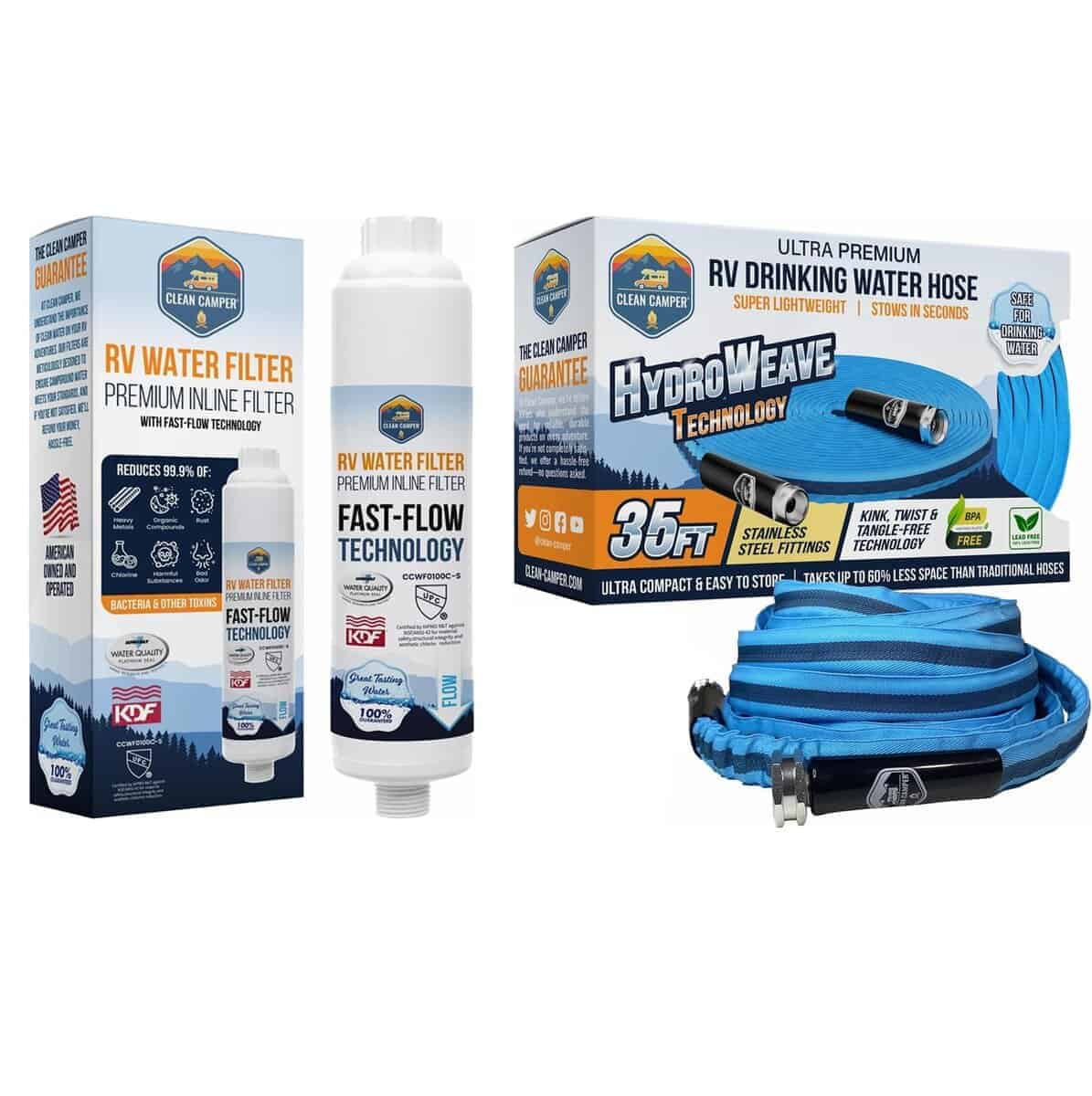 Paquete de Manguera de Agua Potable para RV y Filtro de