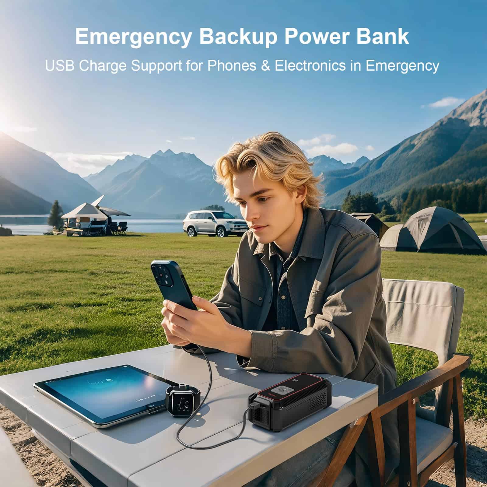 Inflador de neumáticos portátil OlarHike, compresor de aire - Imagen 8