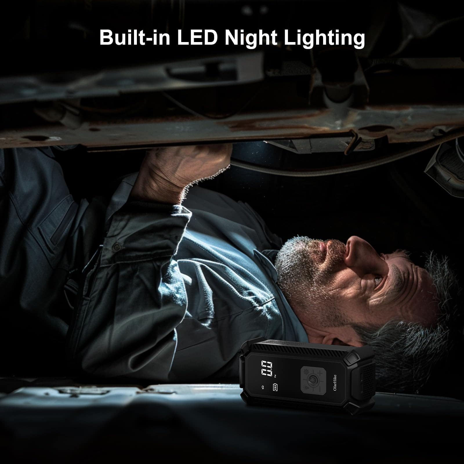 Inflador de neumáticos inalámbrico OlarHike Compresor de - Imagen 9