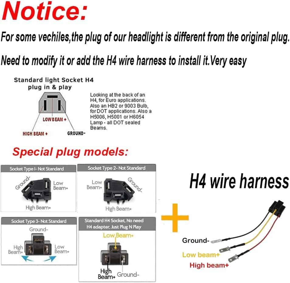 Faros Rectangulares ZOOMTO 2PCS130W 5x7/ 6x7 Pulgadas, - Imagen 8