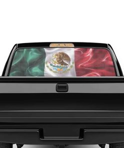 Oramclsy Calcomanía de bandera mexicana para ventana