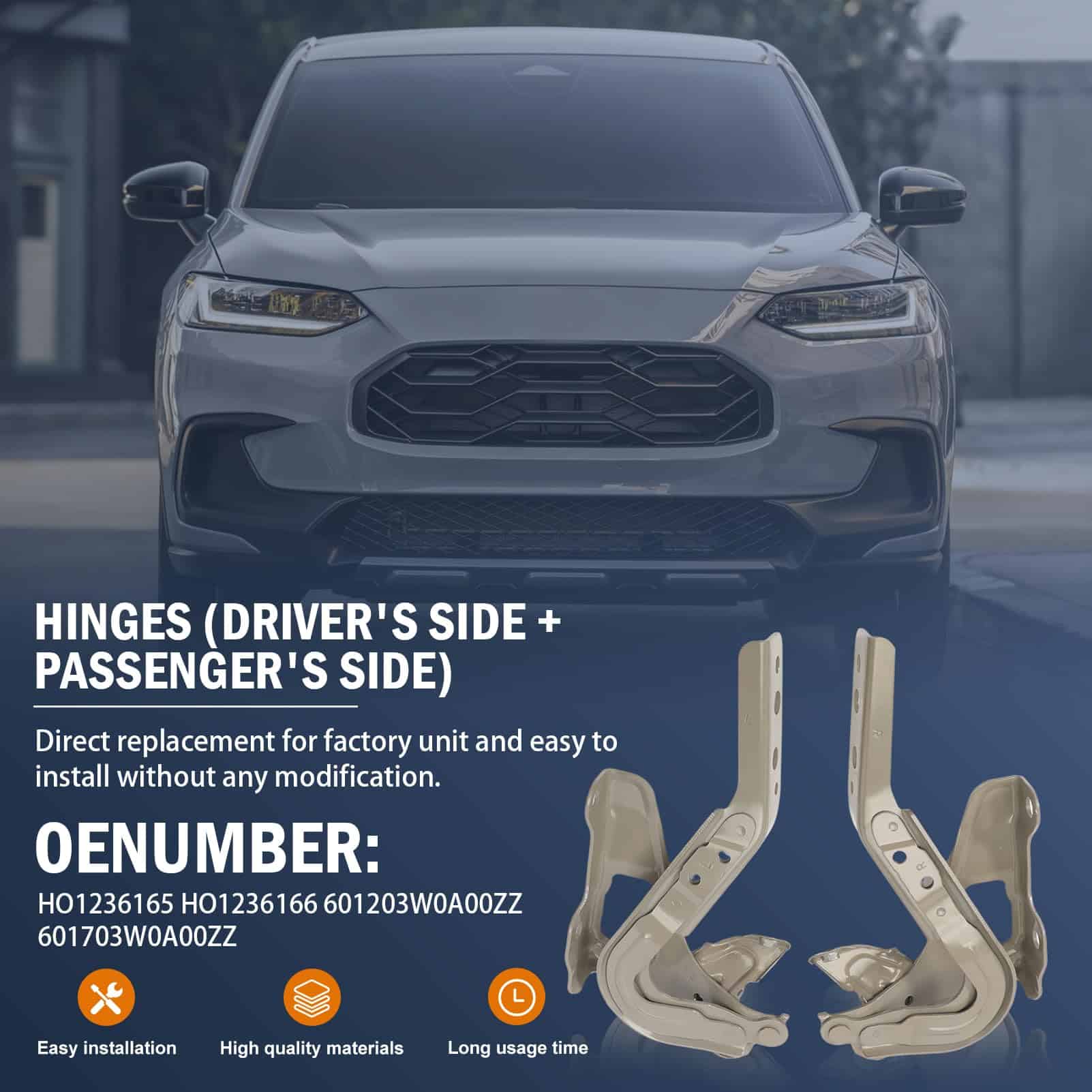 2 piezas de Bisagra de Capó para HR-V HRV 2.0L 2023-2024 - Imagen 8