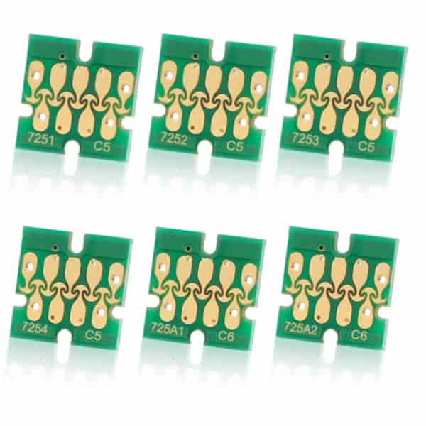 6pcs Chips de Tinta para Impresora DTG Epson F2000 F2100 -