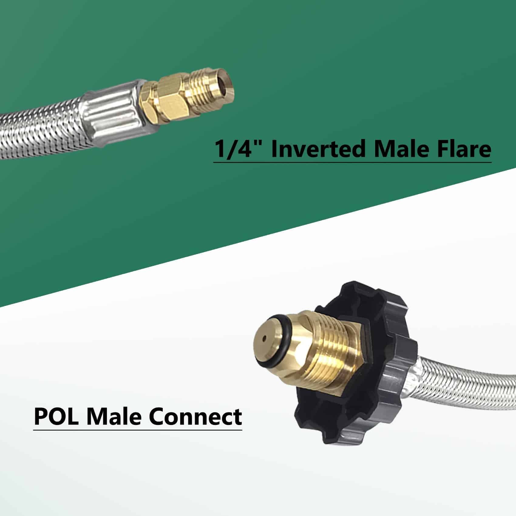 Manguera de Pigtail de Propano para RV con Conexión - Imagen 3