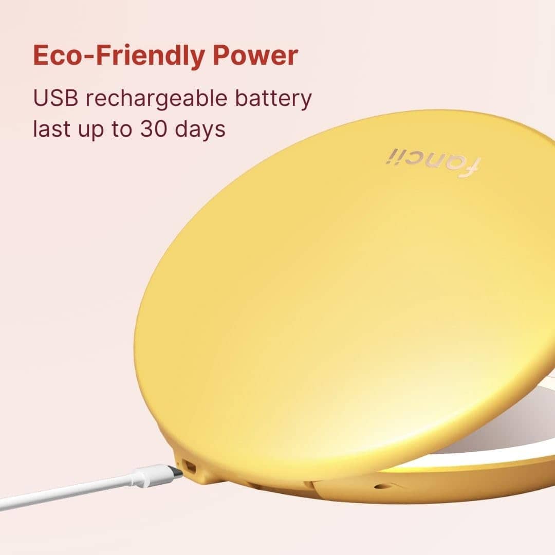 Espejo de Maquillaje para Viaje Fancii Taylor con Luz LED, - Imagen 4