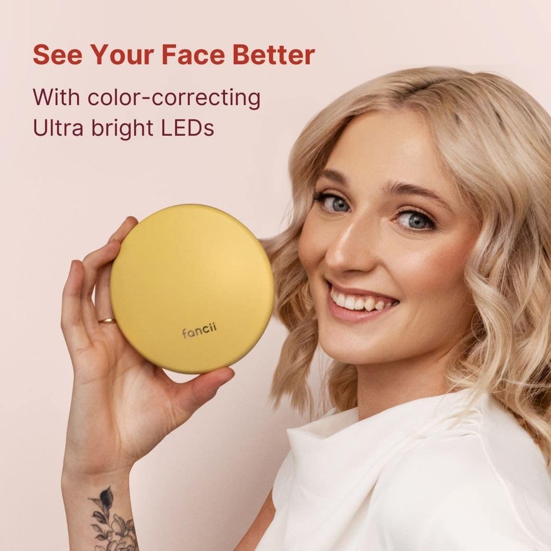 Espejo de Maquillaje para Viaje Fancii Taylor con Luz LED, - Imagen 5