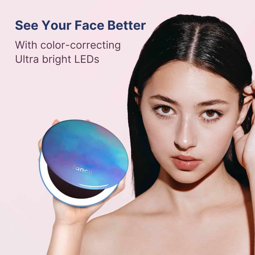 Espejo de Maquillaje de Viaje Fancii Taylor con Luz LED, - Imagen 6