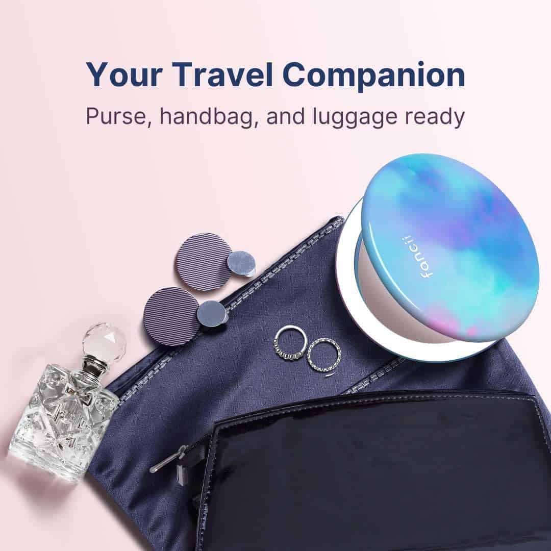 Espejo de Maquillaje de Viaje Fancii Taylor con Luz LED, - Imagen 7