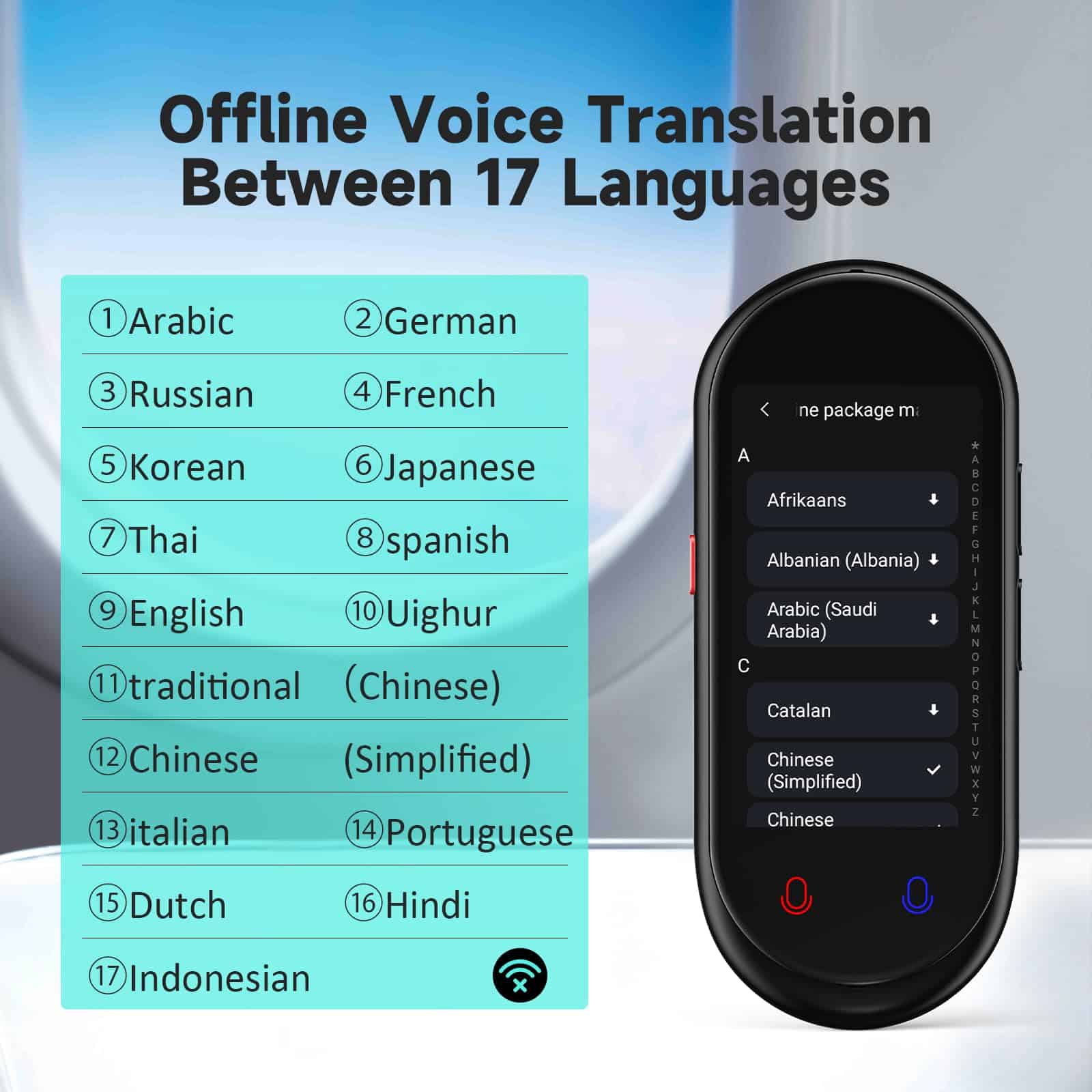 Dispositivo Traductor de Idiomas, ChatGPT Ai Translator, - Imagen 6