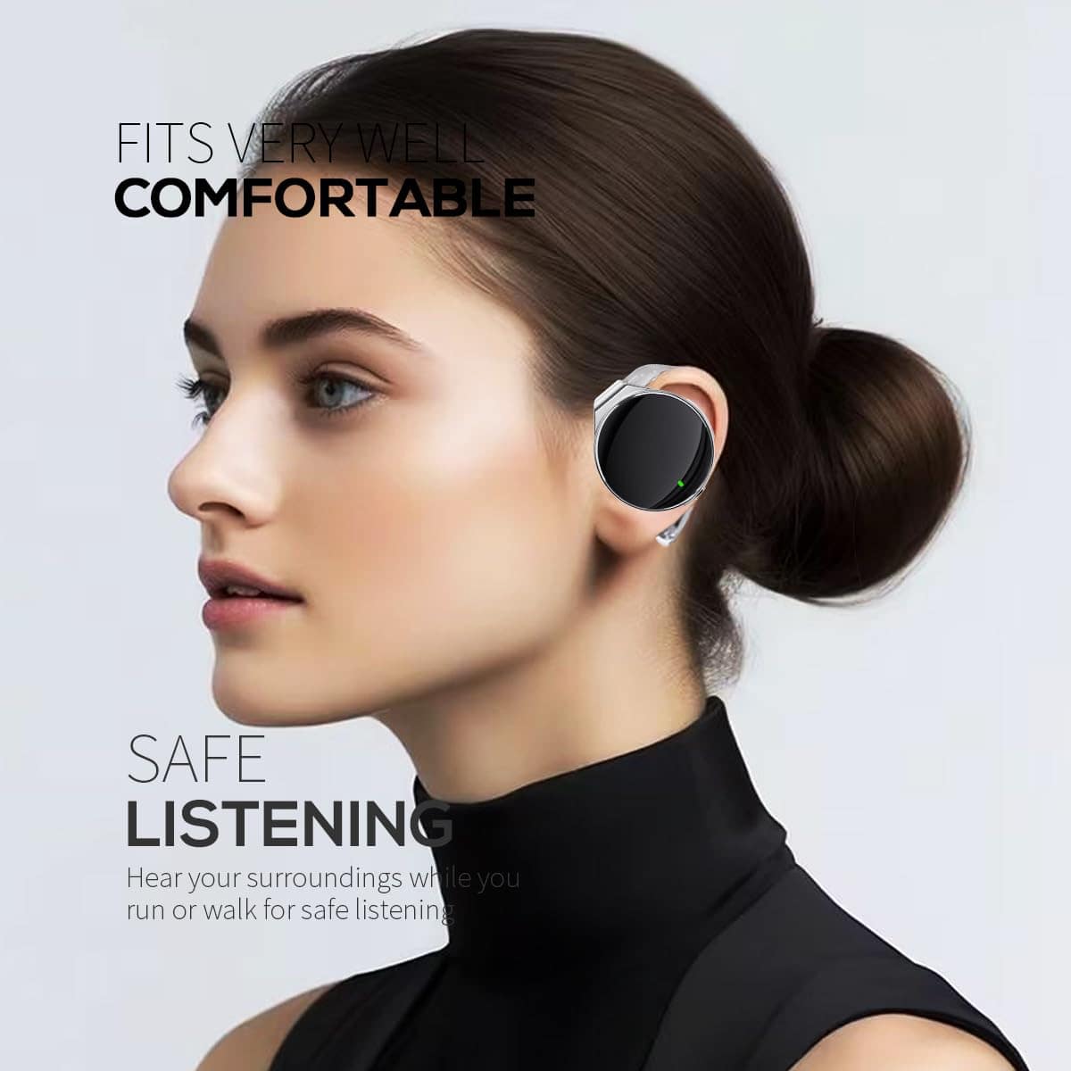 Auriculares Bluetooth BEVCEFCC de oído abierto con ganchos - Imagen 4