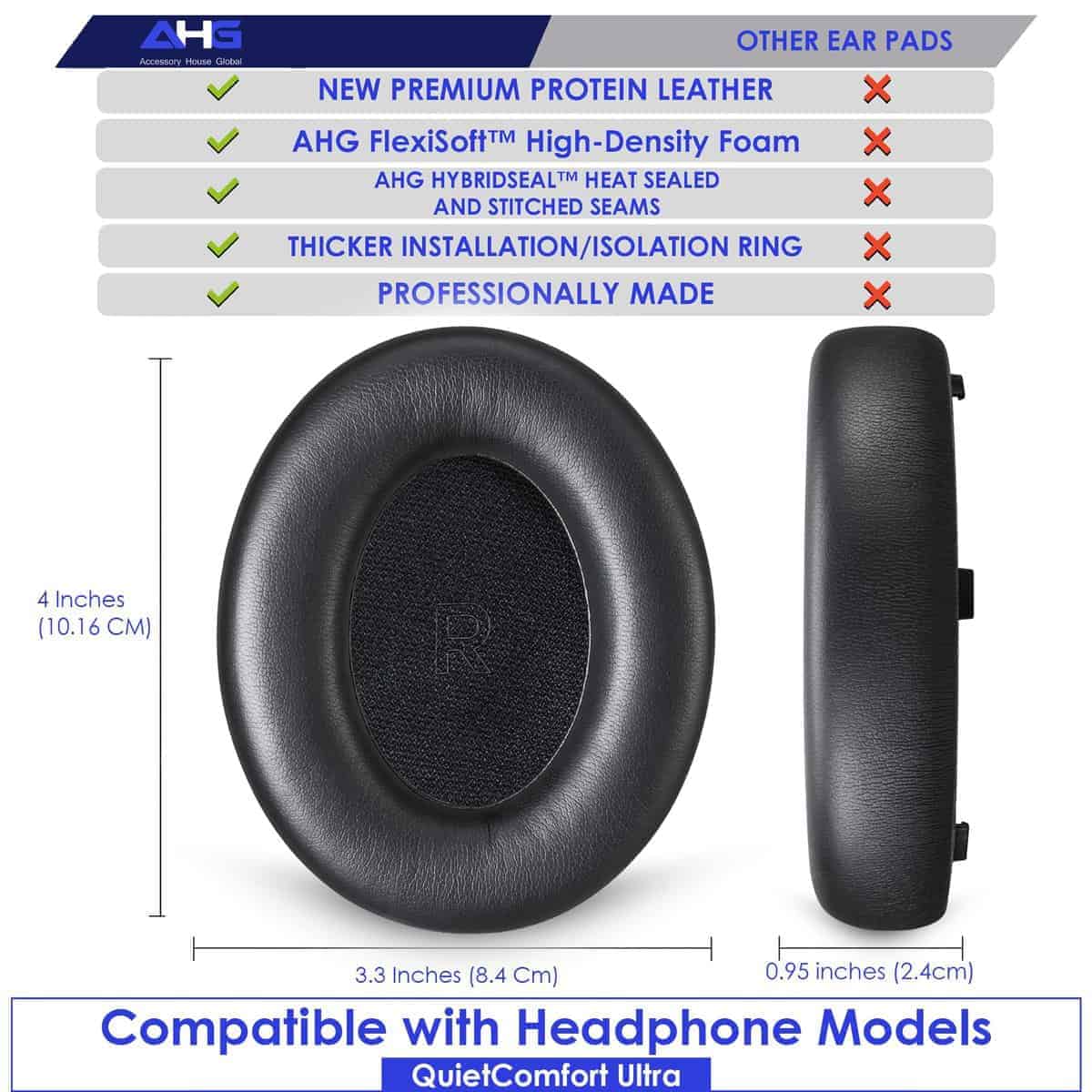 AHG Accessory House Global Kit de Almohadillas para oídos y - Imagen 7