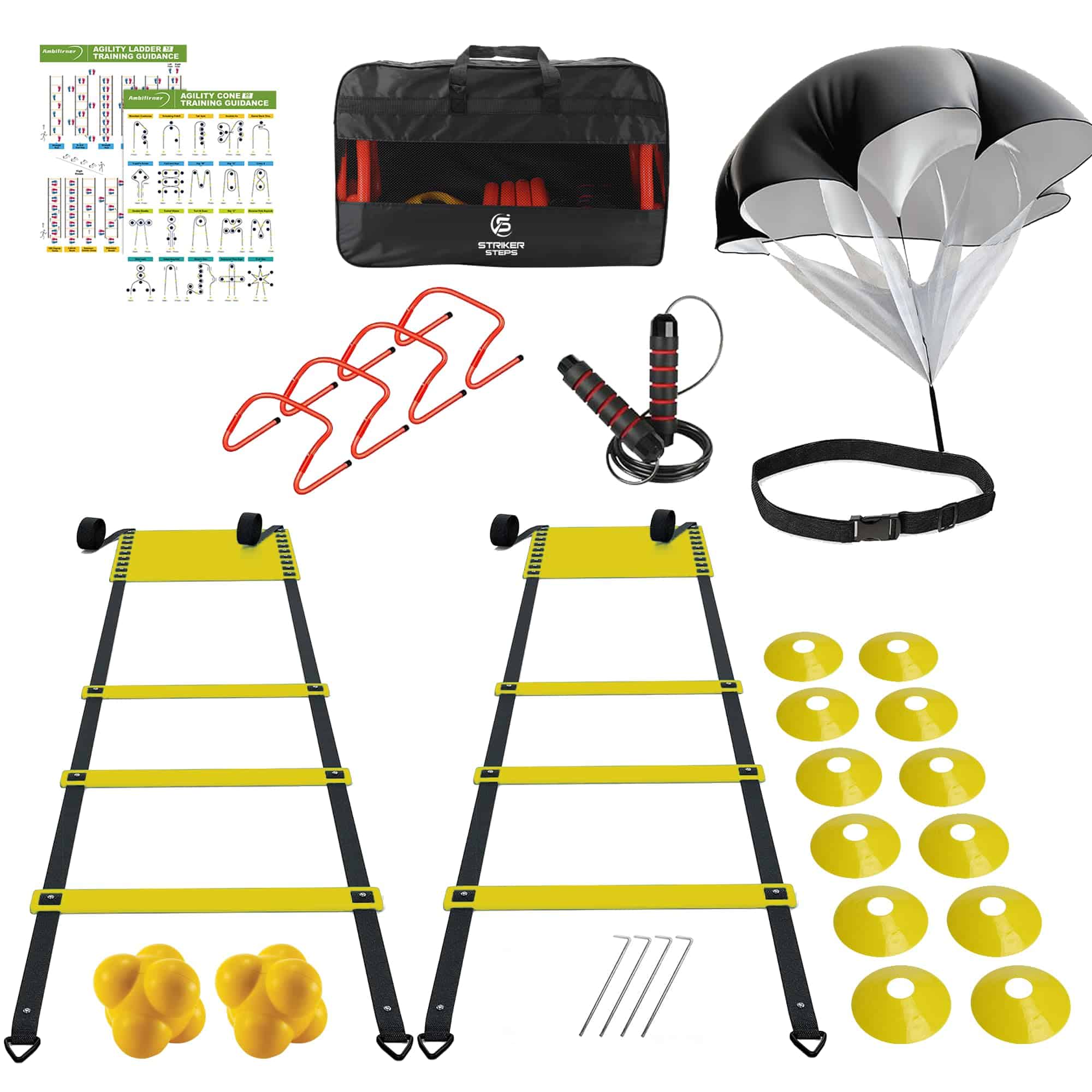 Set de Equipos de Entrenamiento de Velocidad -Negro, Amarill